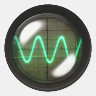 Pegatina Redonda Oscilador