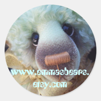 Pegatina Redonda Oso ardelis