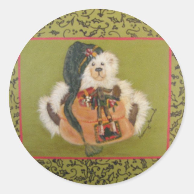 Pegatina Redonda oso de navidad.jpg (Anverso)