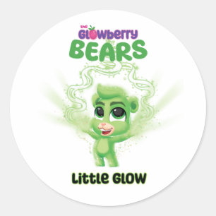 Pegatina Redonda Osos de Glowberry Dusty