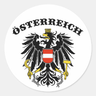 Pegatina Redonda Osterreich