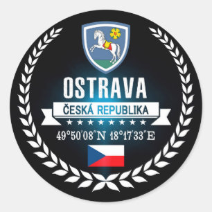 Pegatina Redonda Ostrava