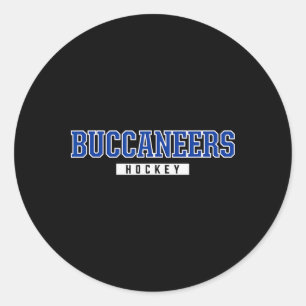 Pegatina Redonda Oswego Buccaneers Hockey