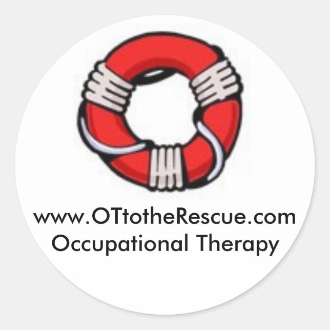 Pegatina Redonda OT al rescate (Anverso)
