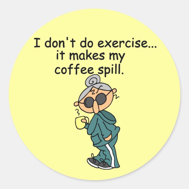 Pegatina Redonda Otra Razón Para No Ejercer (Anverso)