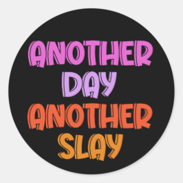 Pegatina Redonda Otro día, otro sueño