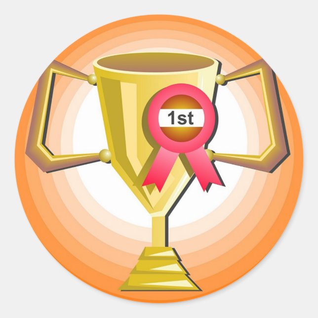 Pegatina Redonda Otro trofeo (Anverso)