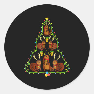Pegatina Redonda Otros Navidades gratis de Navidad gratis para los 