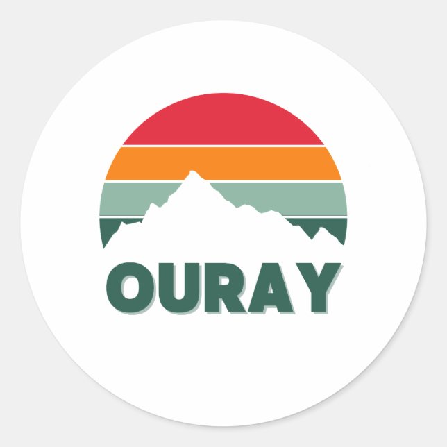 PEGATINA REDONDA OURAY (Anverso)