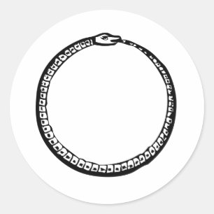 Pegatina Redonda Ouroboros
