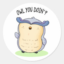 Owl You Doin Funny Bird Pun