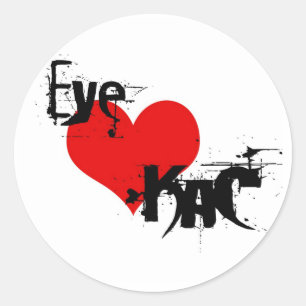 Pegatina Redonda OYE LOVE KaC STicky