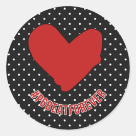 PEGATINA REDONDA #P6BEATFOREVER