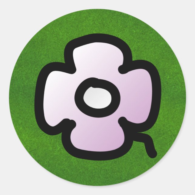 Pegatina Redonda P. Foural round (Anverso)