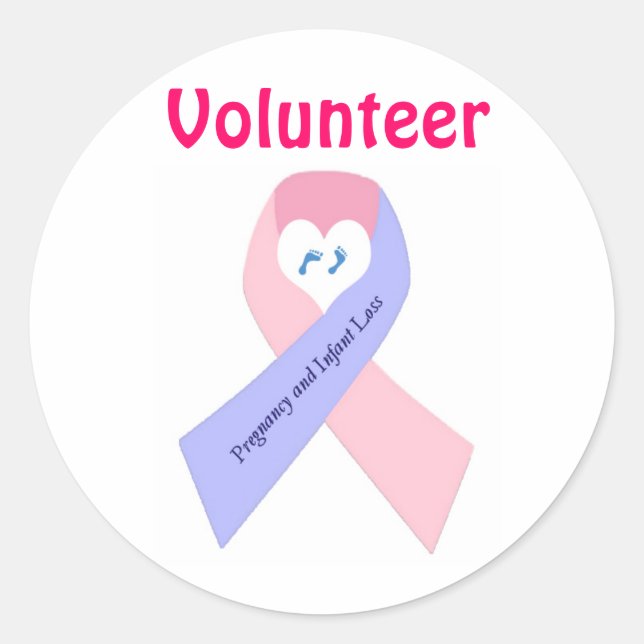 Pegatina Redonda P&L1, voluntario (Anverso)