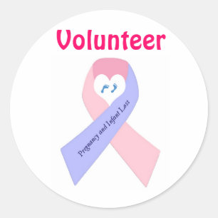 Pegatina Redonda P&L1, voluntario
