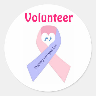 Pegatina Redonda P&L1, voluntario