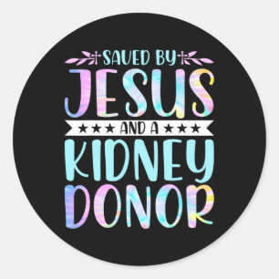 Pegatina Redonda Paciente con enfermedad renal - Salvado