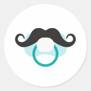 Pegatina Redonda Pacificador Baby Boy