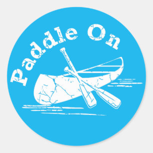 Pegatina Redonda Paddle en problemas de diseño - Pegamento redondo