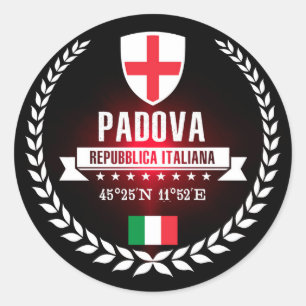 Pegatina Redonda Padova