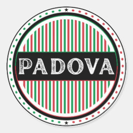 Pegatina Redonda Padova City Pride Emblem – Italian Identity