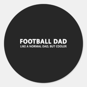 Pegatina Redonda Padre del fútbol papá
