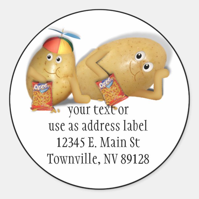 Pegatina Redonda Padre e hijos espumosos (Anverso)