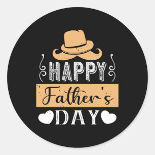 Pegatina Redonda Padre - Feliz Día del Padre