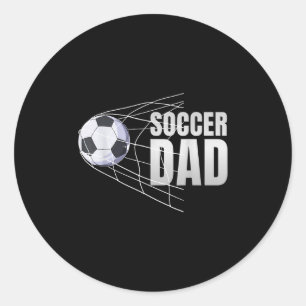 Pegatina Redonda Padre futbolista deporte fútbol jugador de fútbol 