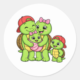 Pegatina Redonda Padres Orgullosos