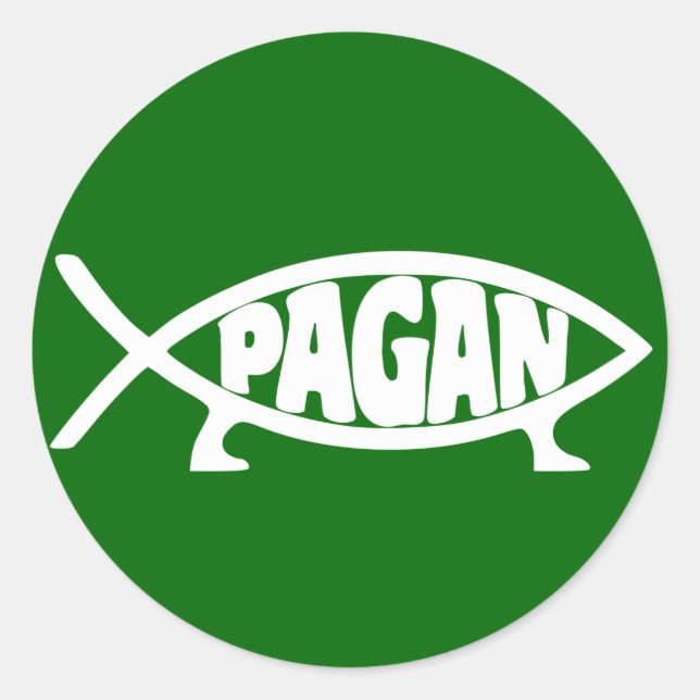 Pegatina Redonda Pagan_fish_ROF (Anverso)