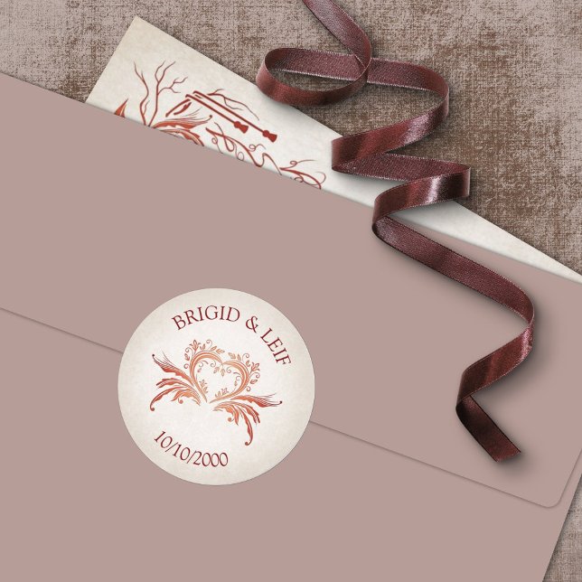 Pegatina Redonda Pagan Handfasting Boda (Subido por el creador)