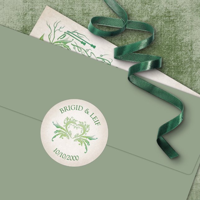 Pegatina Redonda Pagan Handfasting Boda (Subido por el creador)