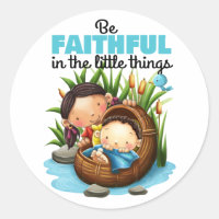 Página de pegatinas de la Biblia de Moses y Myriam