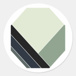 Pegatina Redonda Página principal de verano de Sage Classic