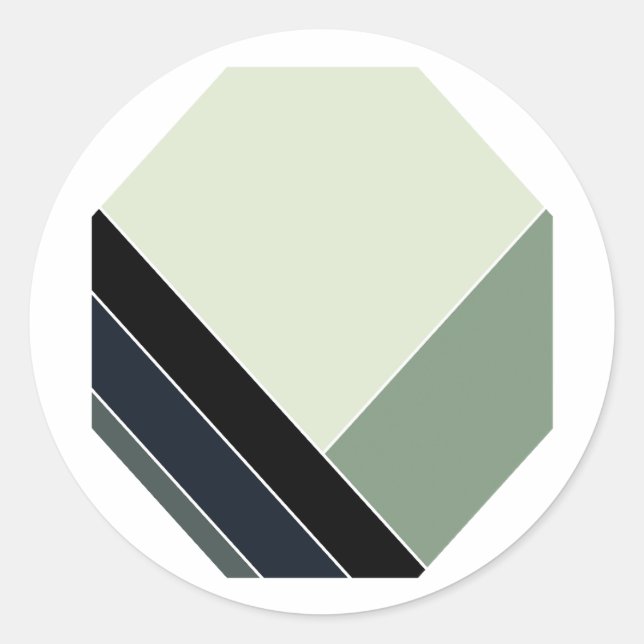 Pegatina Redonda Página principal de verano de Sage Classic (Anverso)