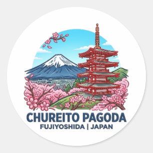 PEGATINA REDONDA PAGODA CHUREITO