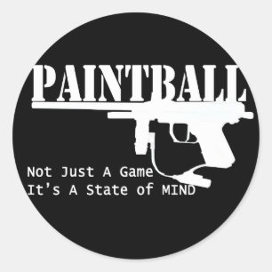 Pegatina Redonda Paintball State of Mind