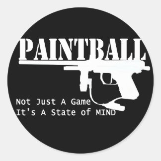 Pegatina Redonda Paintball State of Mind