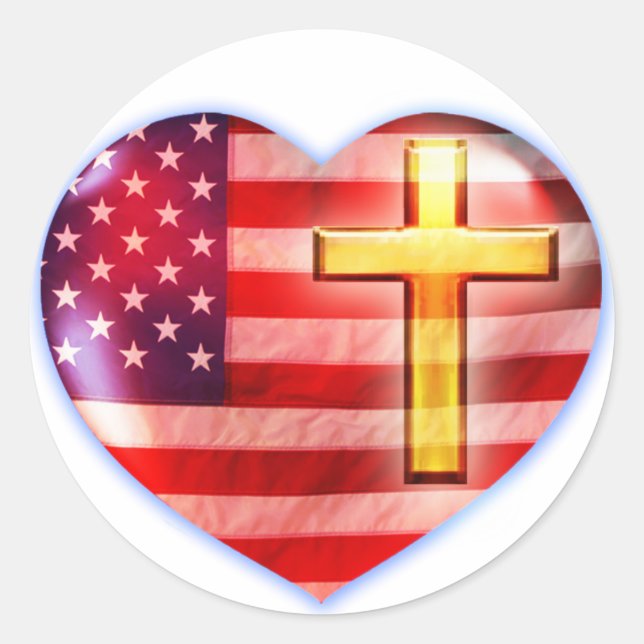 Pegatina Redonda Paisaje cardíaco #1 (Anverso)