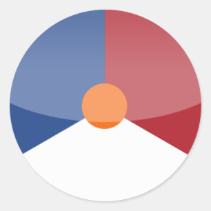 Pegatina Redonda Países Bajos