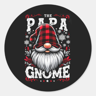 Pegatina Redonda Pajama, la familia de los Navidades de Papa Gnome