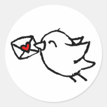 pájaro de correo feliz