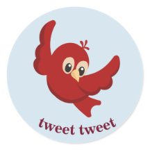 Pájaro rojo Personalizado