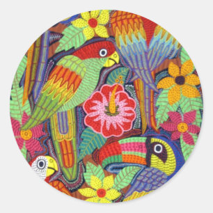 Pegatina Redonda Pájaros IMG_5319 del Mola de Panamá