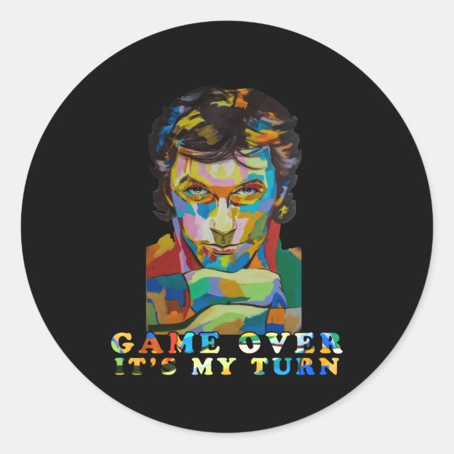 Pegatina Redonda Pakistán Pti Py Imran Khan (Anverso)