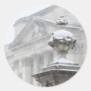 Pegatina Redonda Palacio de Buckingham Londres Inglaterra