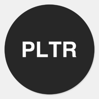 Pegatina Redonda Palantir Ticker