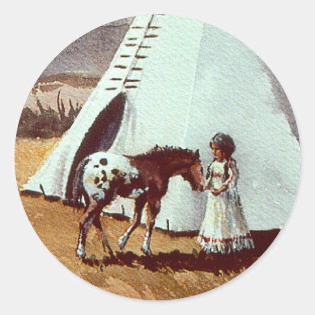 Pegatina Redonda PALES de SHARON SHARPE (Anverso)